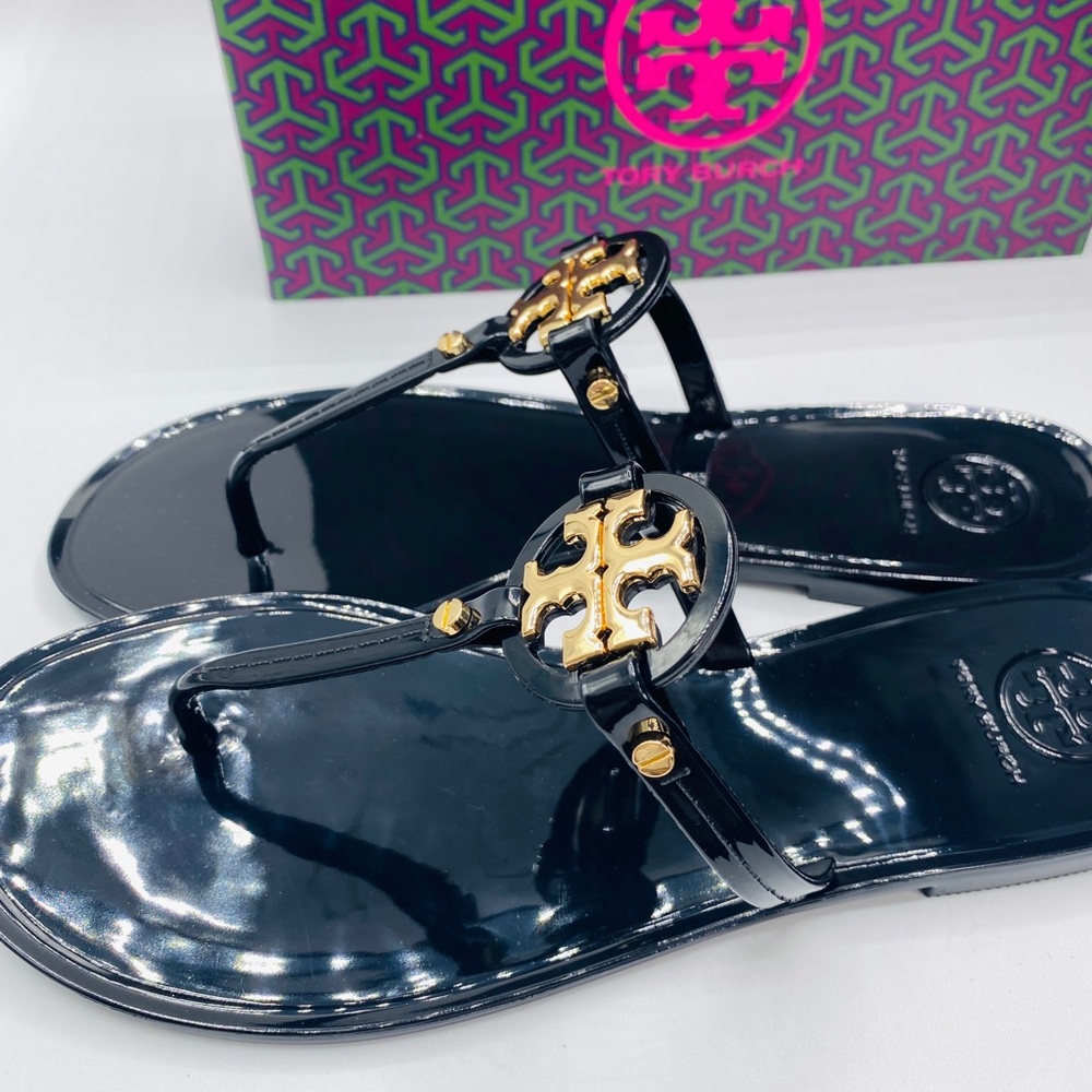Tory Burch Women’s Mini Miller Flat Thong Sandals SIZE 10 NWB - Picture 4 of 6